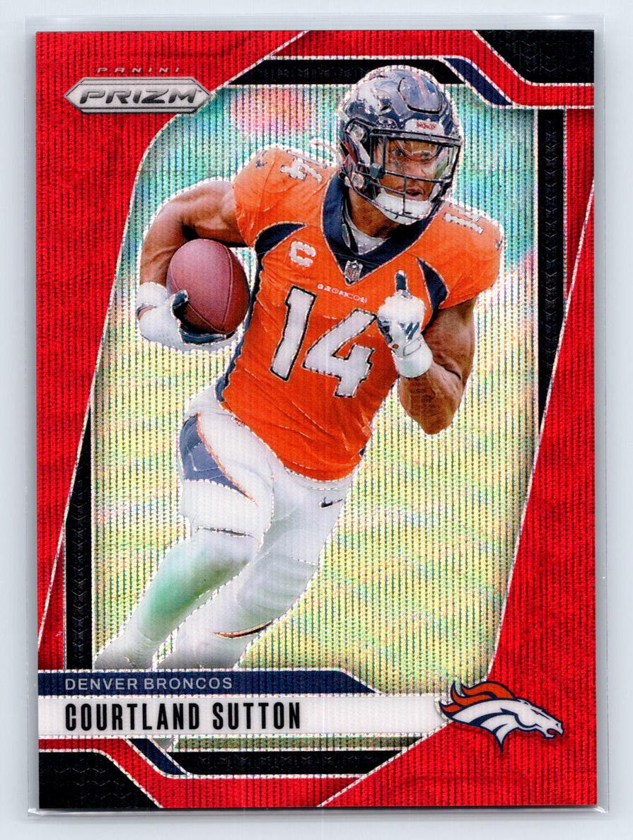 2024 Panini Prizm Football Red Wave Courtland Sutton #86