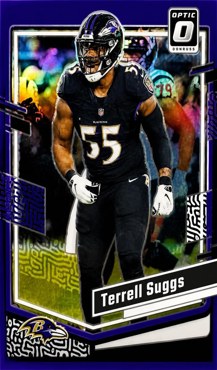 2023 Donruss Optic Football Purple Terrell Suggs #18