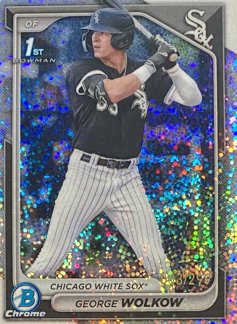 2024 Bowman Chrome Prospects Baseball Speckle George Wolkow #BCP-144 PSA 10
