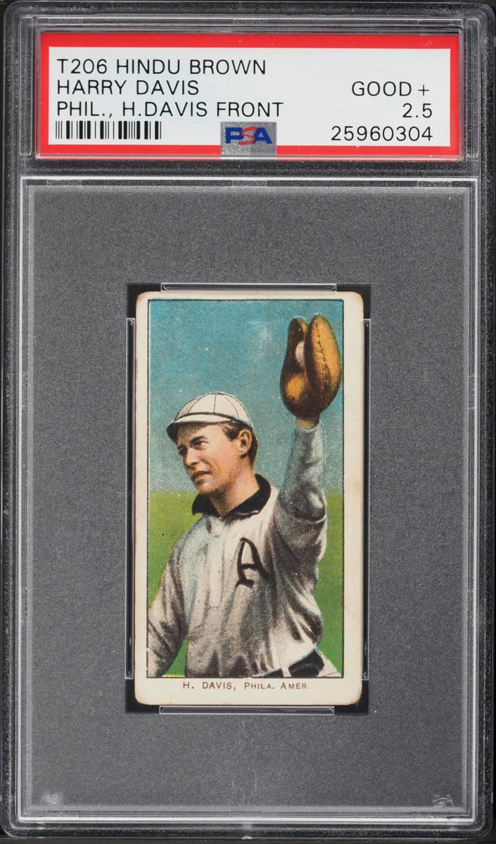 1909-11 T206 Baseball H. Davis On Front Harry Davis #NNO