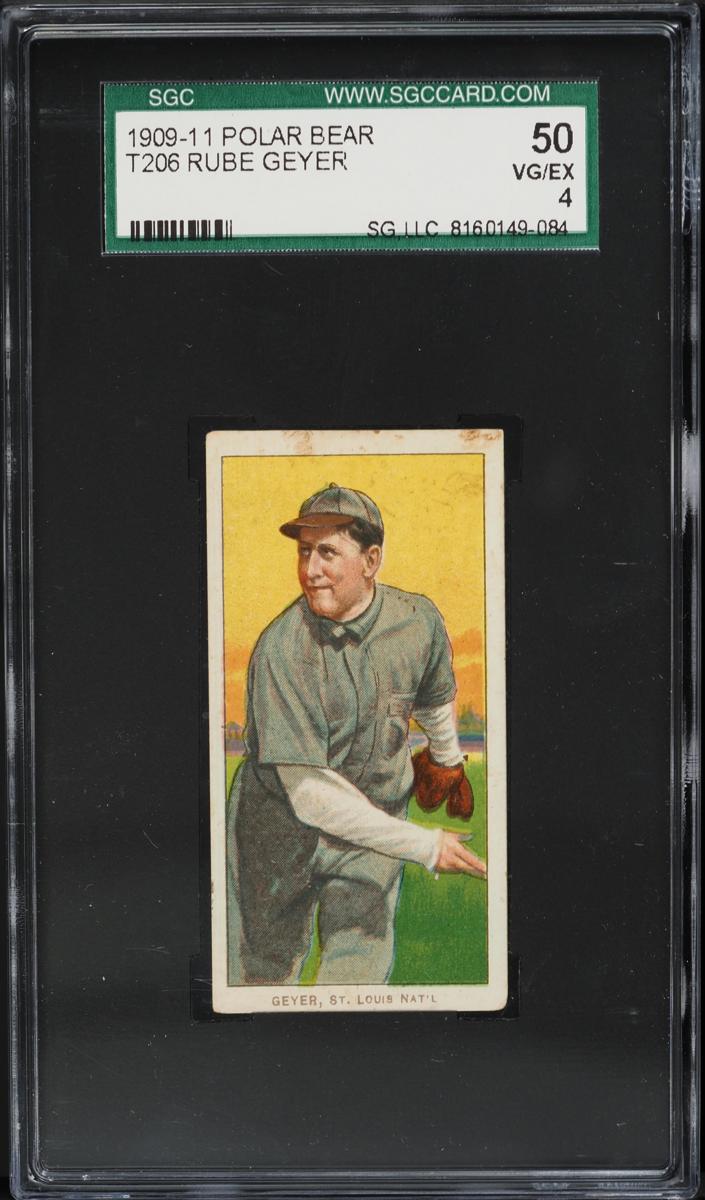 1909-11 T206 Baseball Rube Geyer #NNO
