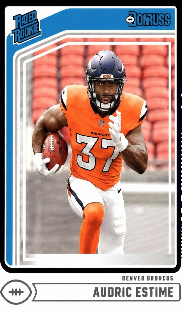 2024 Panini Donruss Football Aqueous Test Audric Estime #335