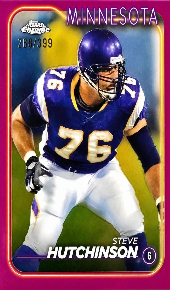 2024 Topps Chrome Football Magenta Refractor Steve Hutchinson #116