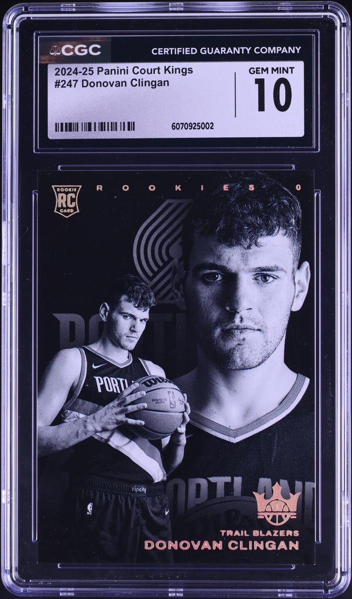 2024 Panini Court Kings Basketball Donovan Clingan #247 CGC 10