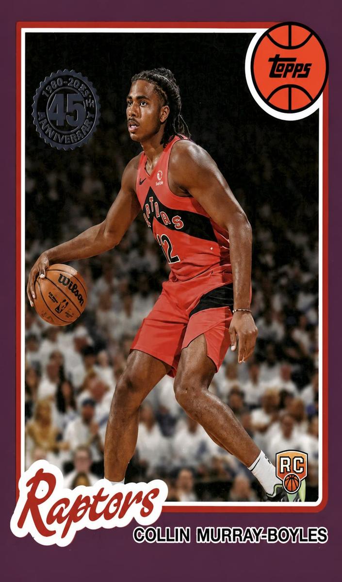 2025 Topps Basketball Pink Holo Foil Collin Murray-Boyles #80BK-56