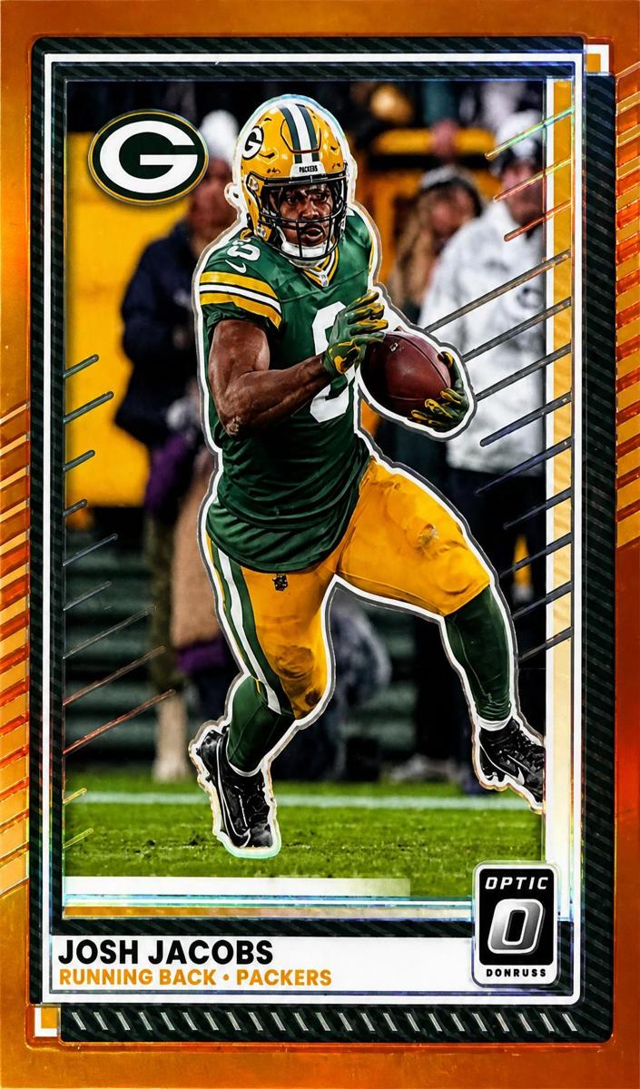 2025 Donruss Optic Football Orange Josh Jacobs #128