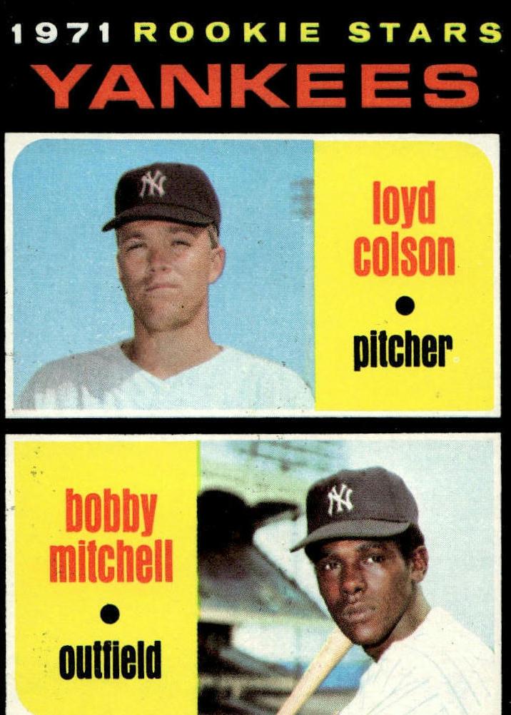 1971 Topps Baseball Rookie Stars Yankees #111 PSA 8