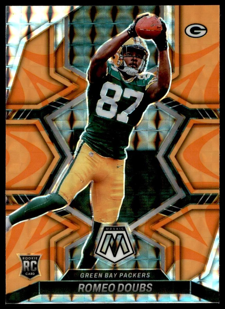 2022 Panini Mosaic Football Reactive Orange Romeo Doubs #341