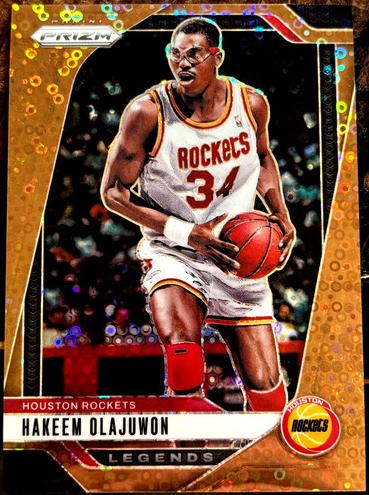 2024 Panini Prizm Basketball Fast Break Bronze Hakeem Olajuwon #296 PSA 8
