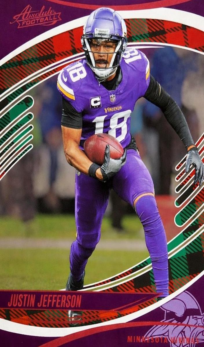 2025 Panini Absolute Football Red and Green Justin Jefferson #5