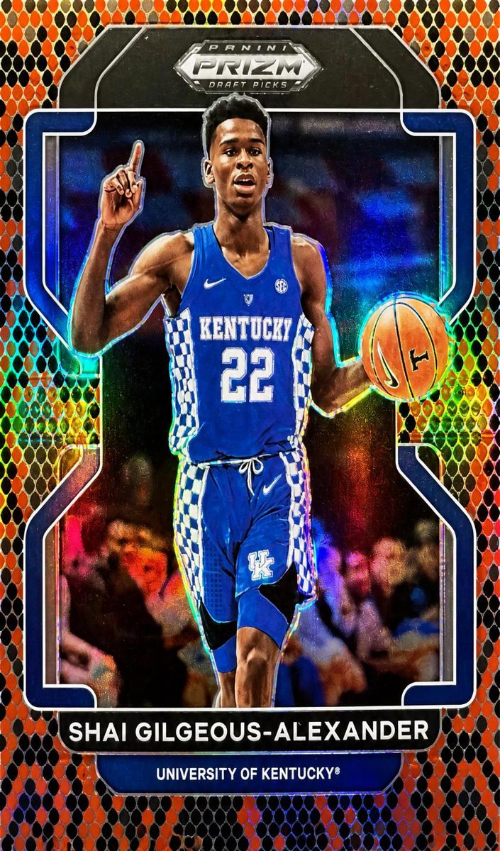 2022 Panini Prizm Draft Picks Basketball Venom Shai Gilgeous-Alexander #43
