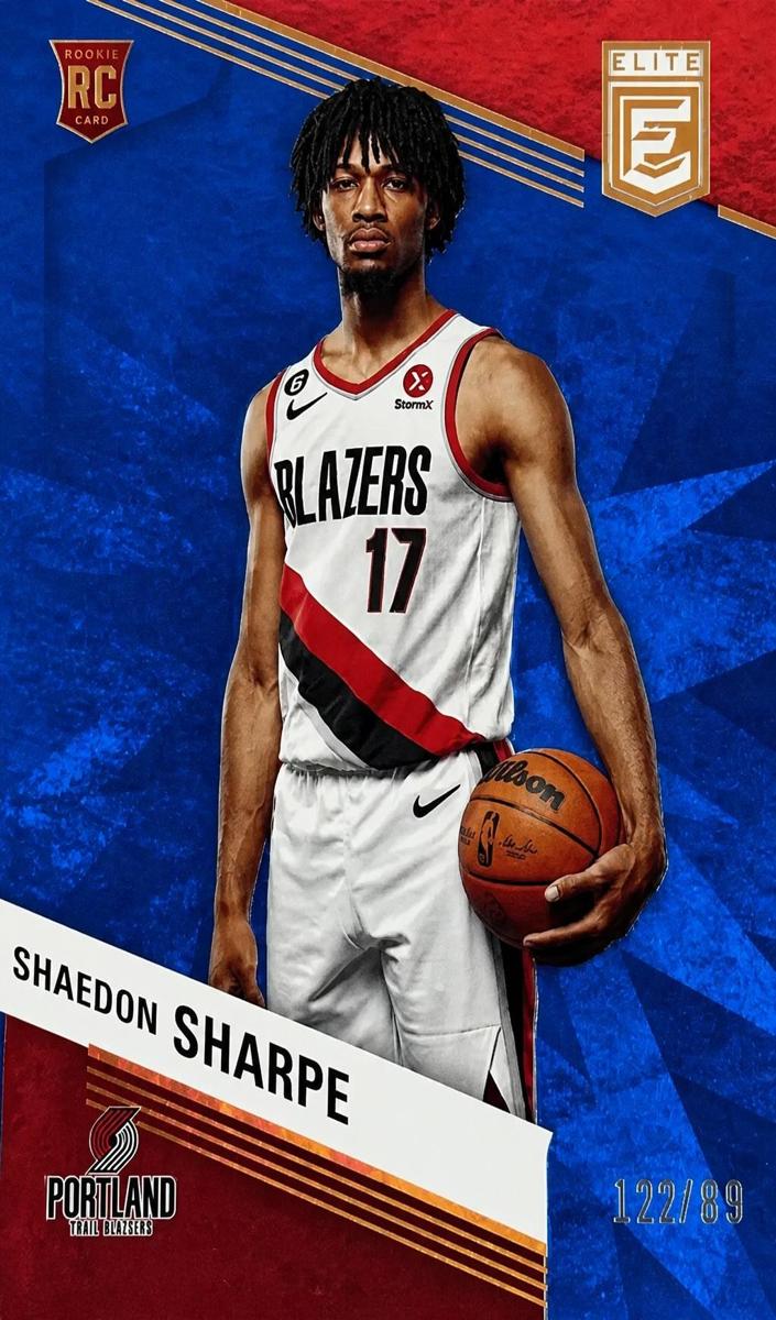2022 Donruss Elite Basketball Blue Shaedon Sharpe #244