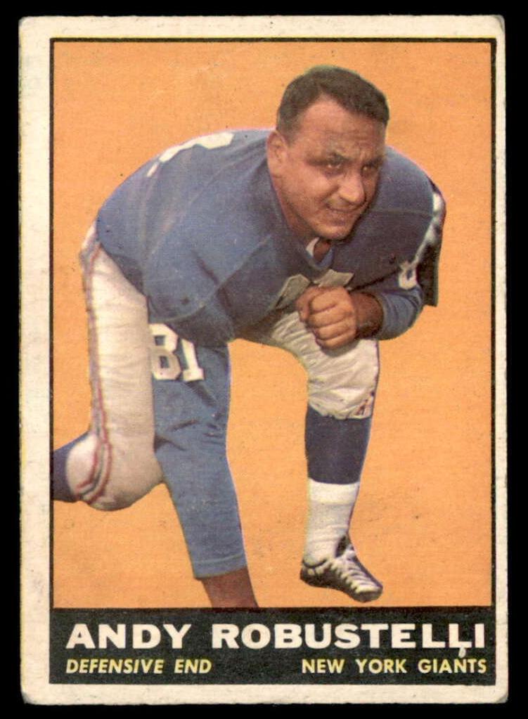 1961 Topps Football Andy Robustelli #90