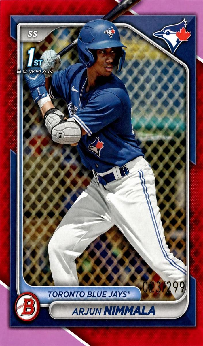 2024 Bowman Prospects Baseball Fuchsia Arjun Nimmala #BP-142