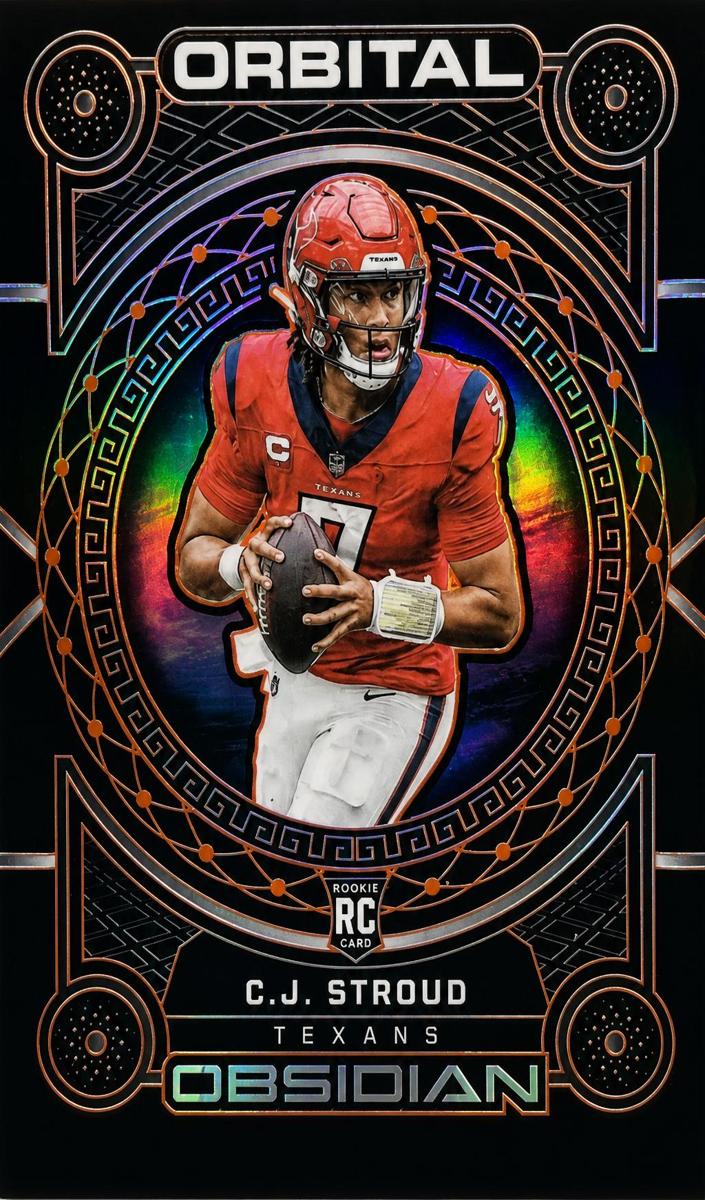 2023 Panini Obsidian Football Electric Etch Orange C.J. Stroud #9 PSA 10