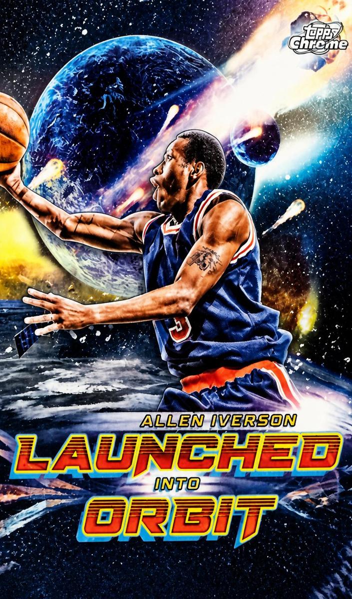 2023 Topps Cosmic Chrome Basketball Allen Iverson #LIO-20 SGC 9