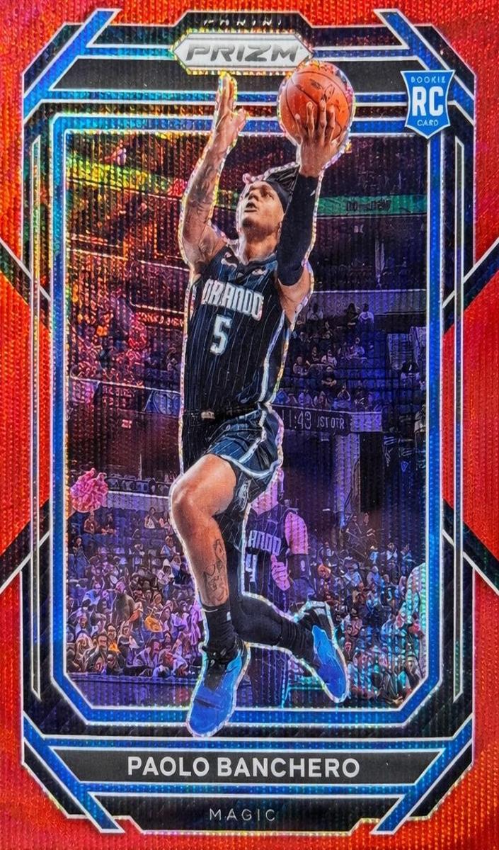 2022 Panini Prizm Basketball Ruby Wave Paolo Banchero #249 PSA 9