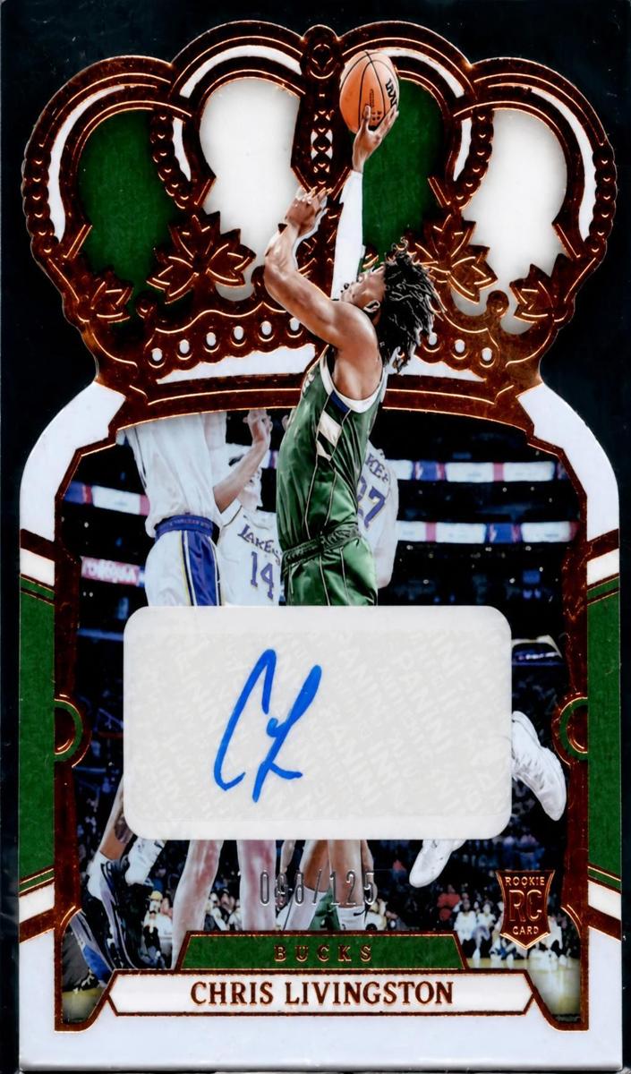 2023 Panini Crown Royale Basketball Chris Livingston #RC-LGN PSA 8