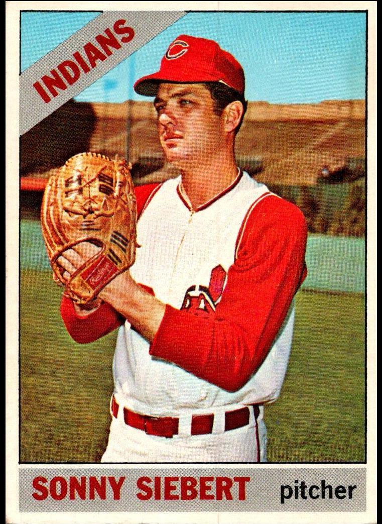 1966 Topps Baseball Sonny Siebert #197 PSA 7