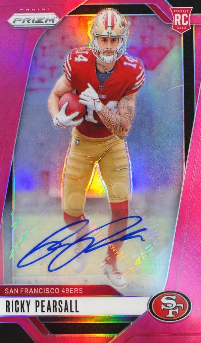 2024 Panini Prizm Football Pink Ricky Pearsall #383 PSA 9