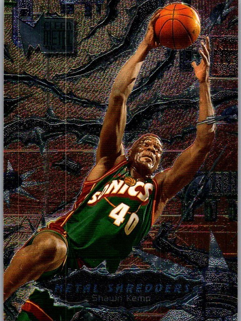 1996 Fleer Metal Basketball Shawn Kemp #242 PSA 9
