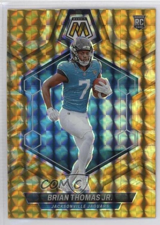 2024 Panini Mosaic Football Reactive Yellow Brian Thomas Jr. #323 PSA 6