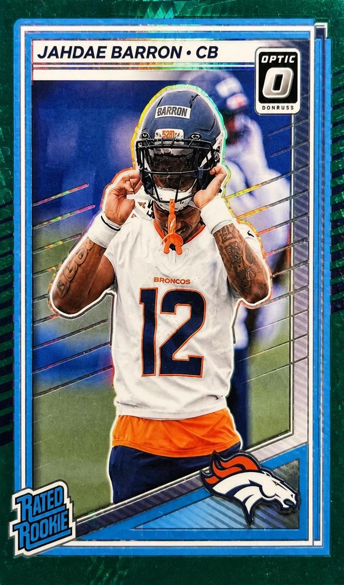 2025 Donruss Optic Football Hyper Green Jahdae Barron #207