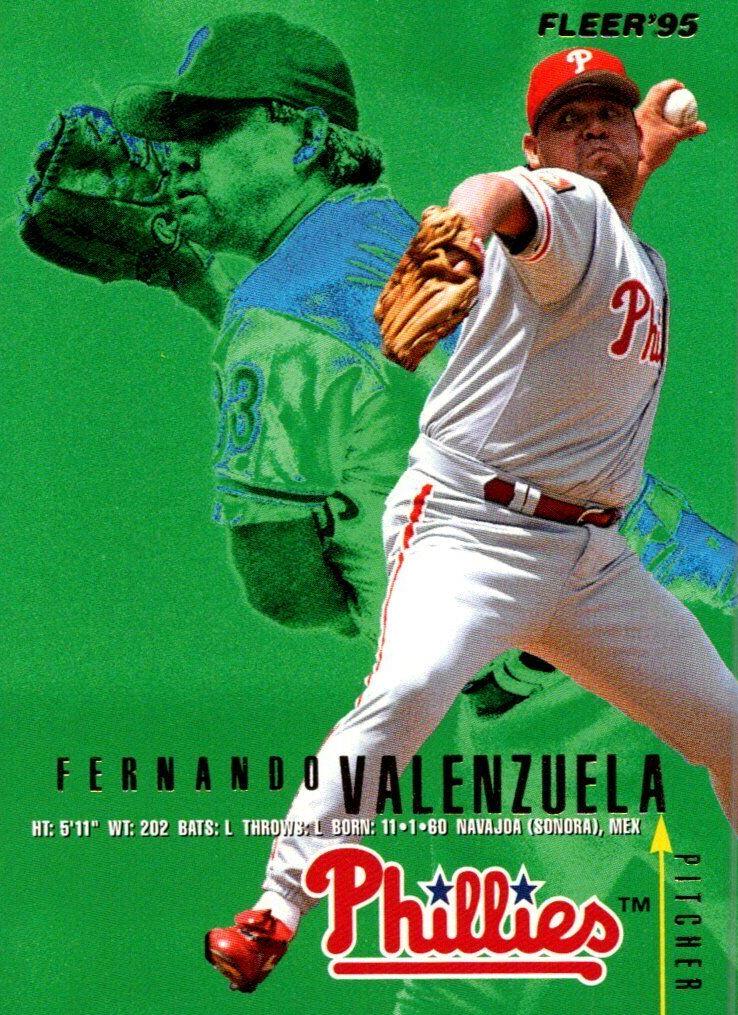 1995 Fleer Baseball Fernando Valenzuela #406