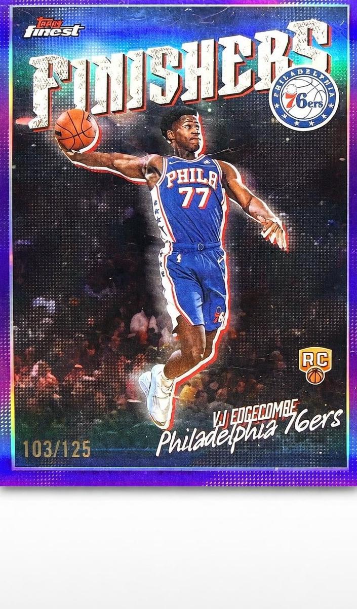 2025 Topps Finest Basketball Purple Refractor VJ Edgecombe #FI-10