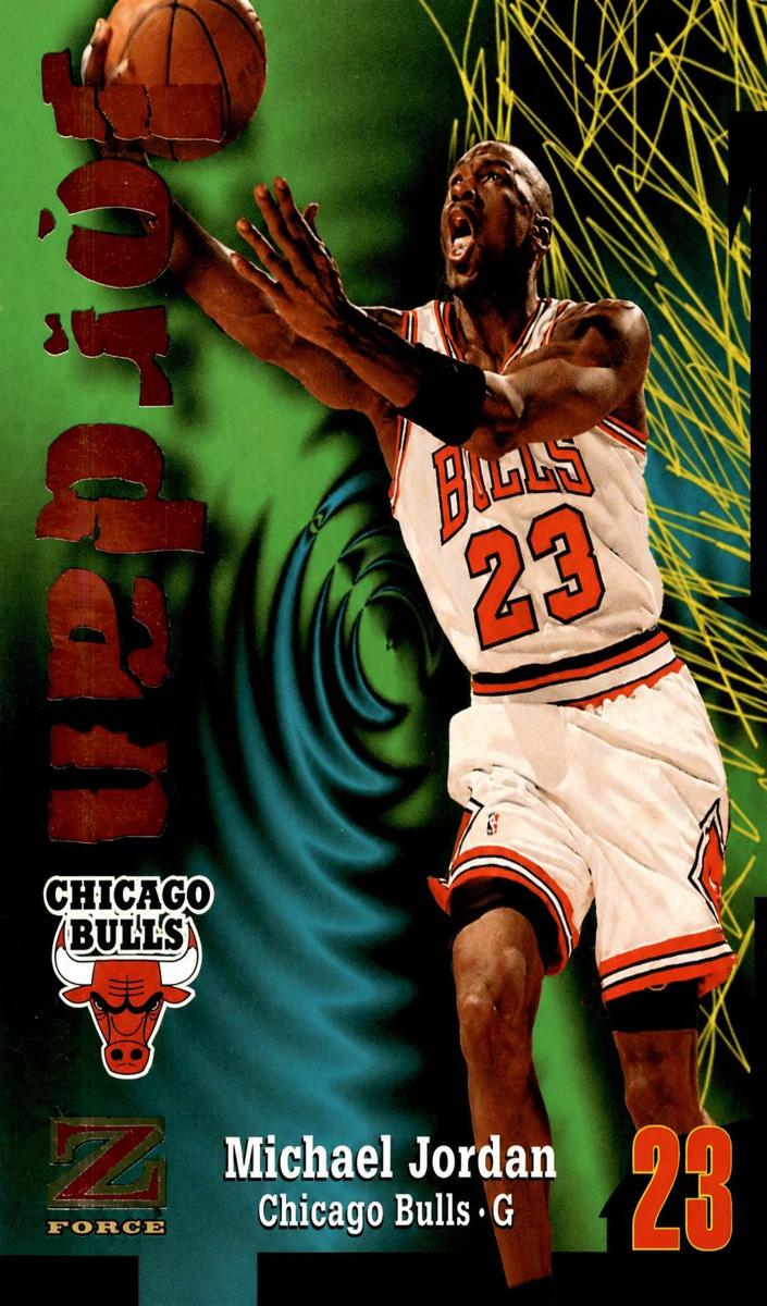 1997 Skybox Z-Force Basketball Rave Michael Jordan #23