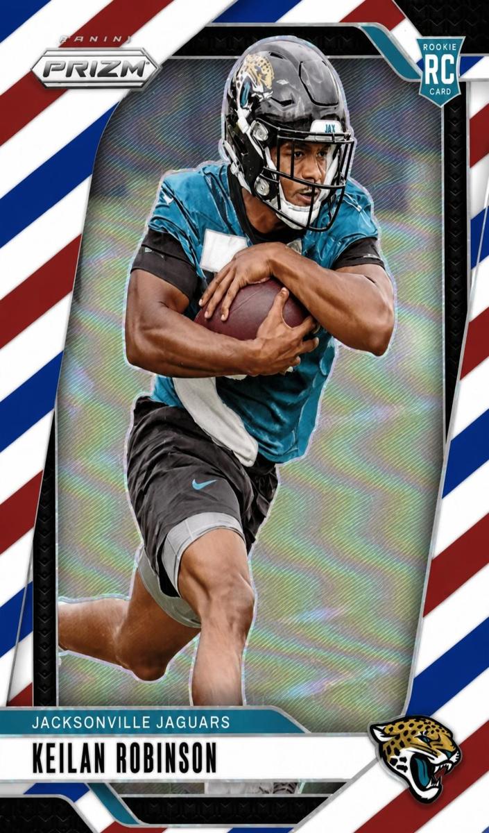 2024 Panini Prizm Football Red White and Blue Keilan Robinson #361