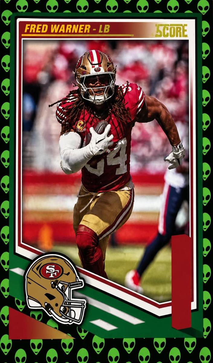 2025 Panini Score Football Extraterrestrial Fred Warner #118