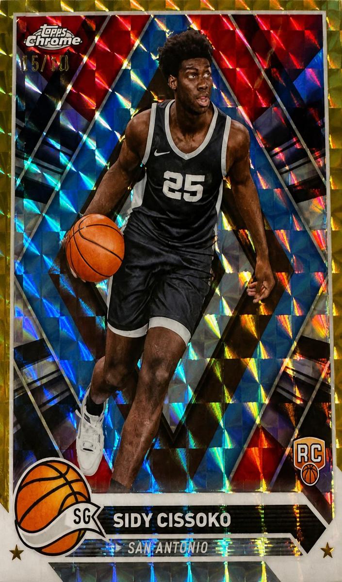 2023 Topps Chrome Basketball Gold Geometric Sidy Cissoko #57
