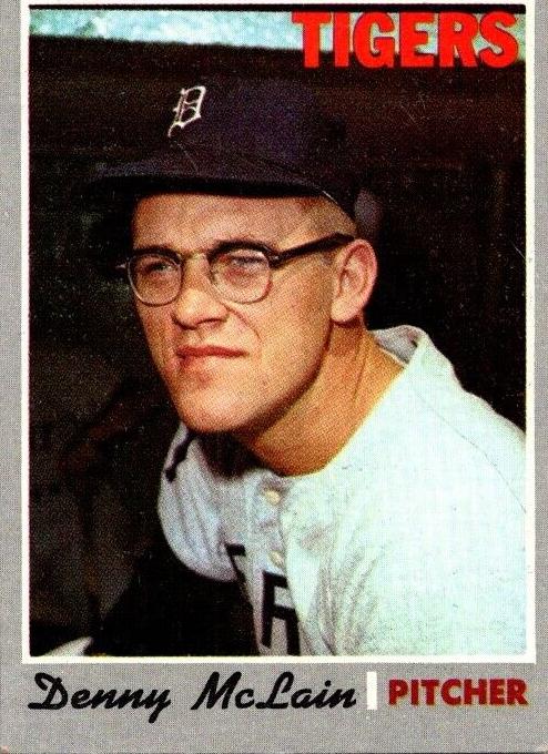 1970 Topps Baseball Denny McLain #400 PSA 7