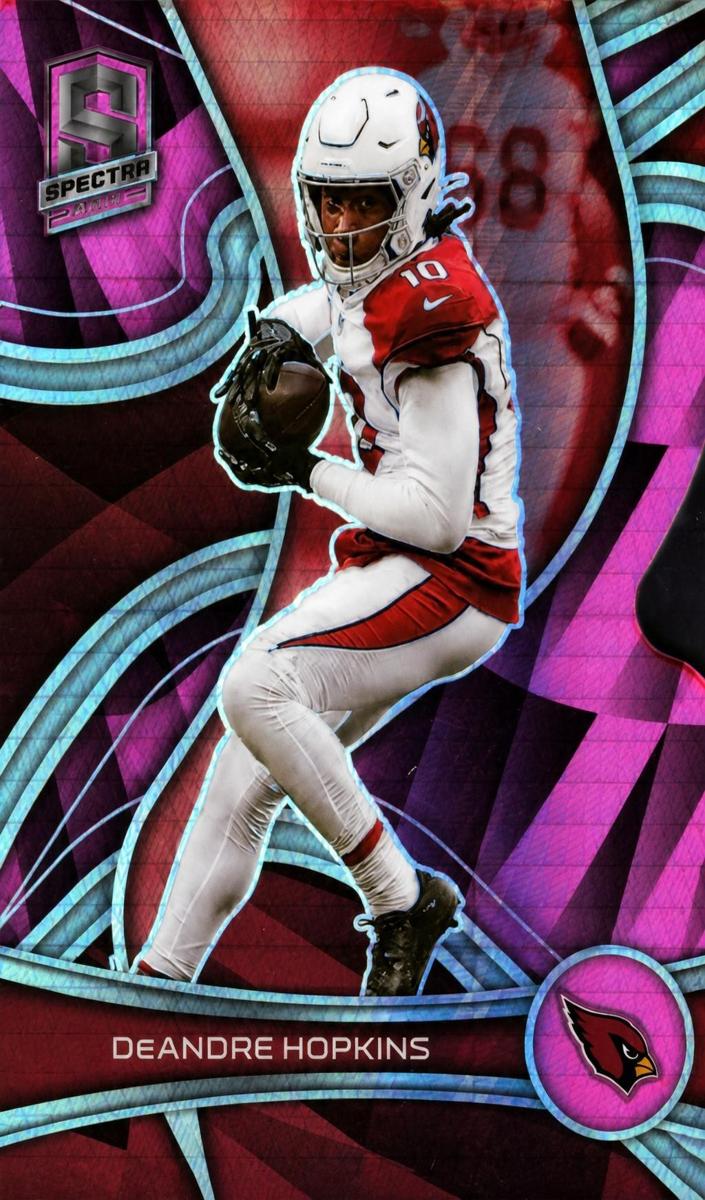 2022 Panini Spectra Football Neon Pink Die Cut DeAndre Hopkins #2