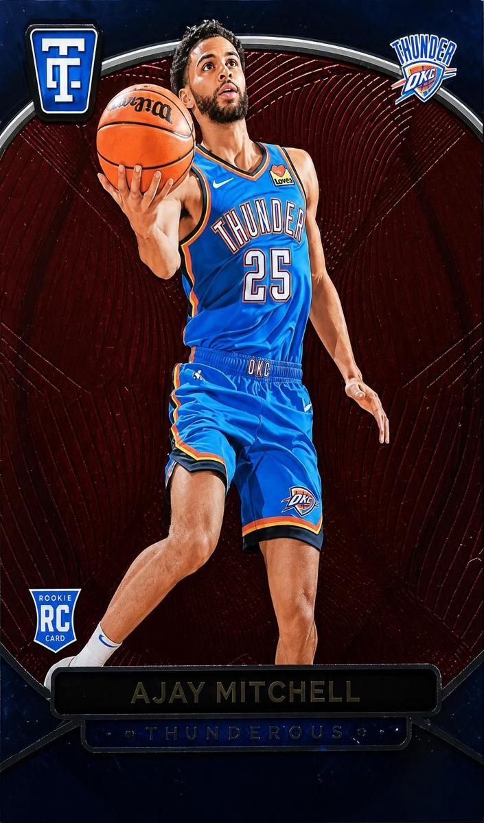 2024 Panini Totally Certified Basketball Mirror Maroon Ajay Mitchell #161