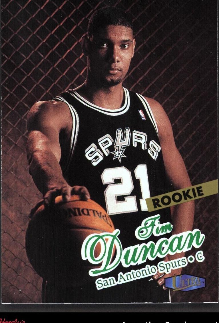 1997 Fleer Ultra Basketball Tim Duncan #131 PSA 8