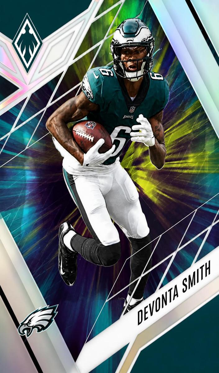 2022 Panini Phoenix Football Color Burst DeVonta Smith #91
