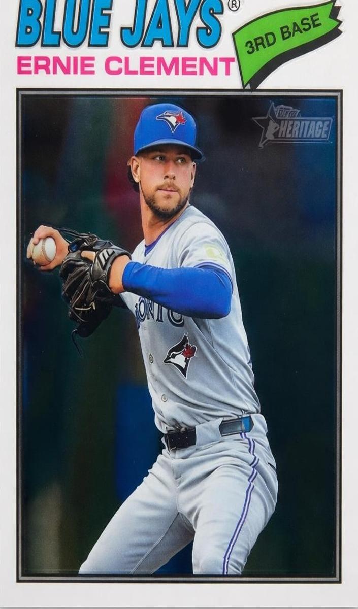 2026 Topps Heritage Baseball Ernie Clement #21