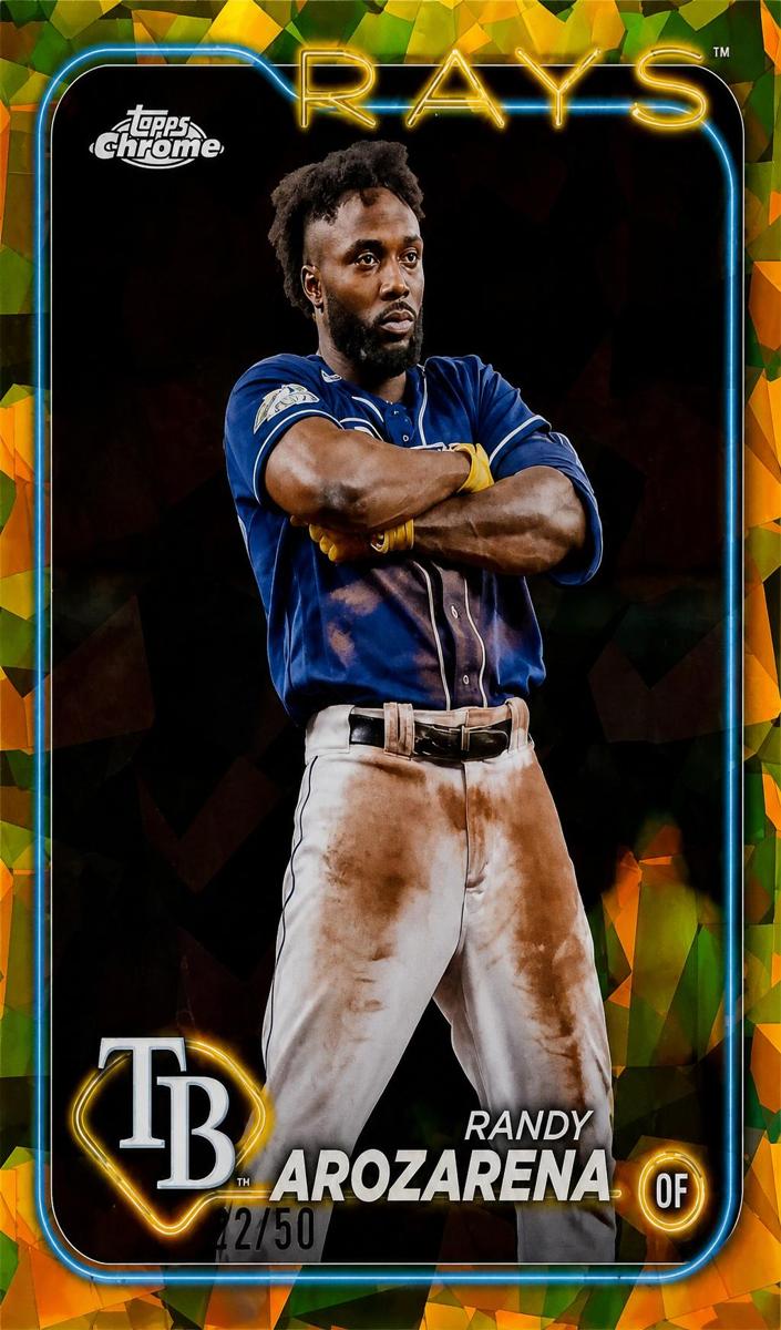 2024 Topps Chrome Sapphire Baseball Gold Randy Arozarena #284