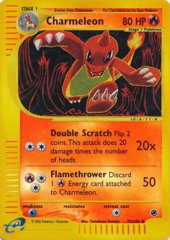 2002 Pokemon Expedition Base Set Reverse Foil Charmeleon #73 PSA 10