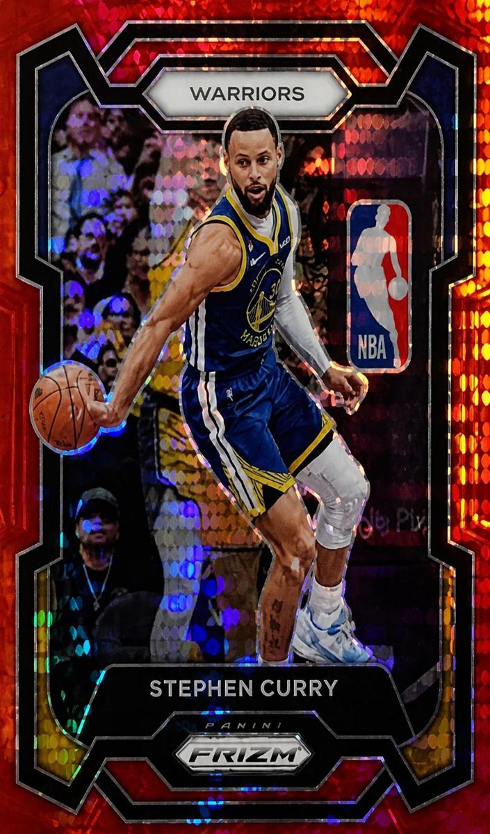 2023 Panini Prizm Basketball Red Seismic Stephen Curry #119 PSA 9