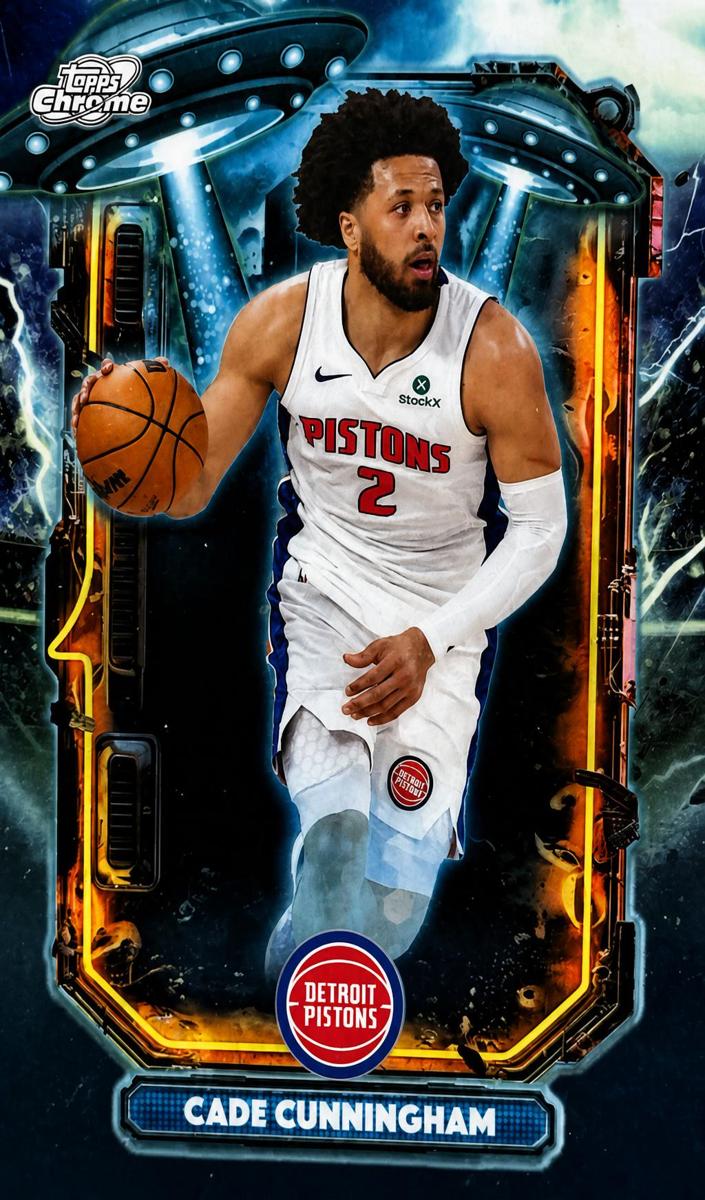 2025 Topps Cosmic Chrome Basketball Cade Cunningham #ET-10