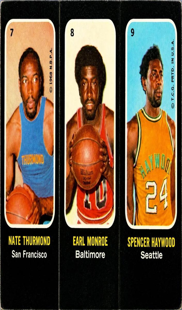 1971 Topps Basketball Nate Thurmond #NNO PSA 8