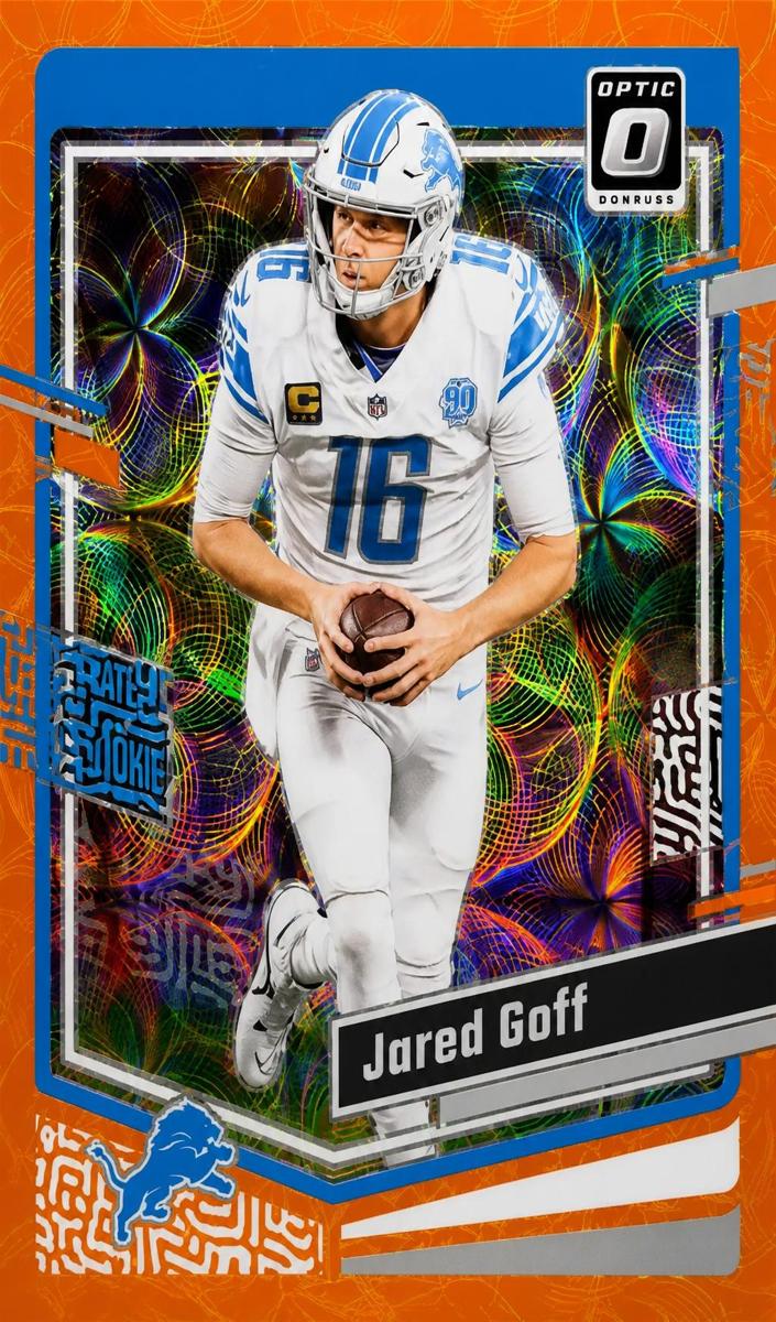 2023 Donruss Optic Football Orange Scope Jared Goff #62