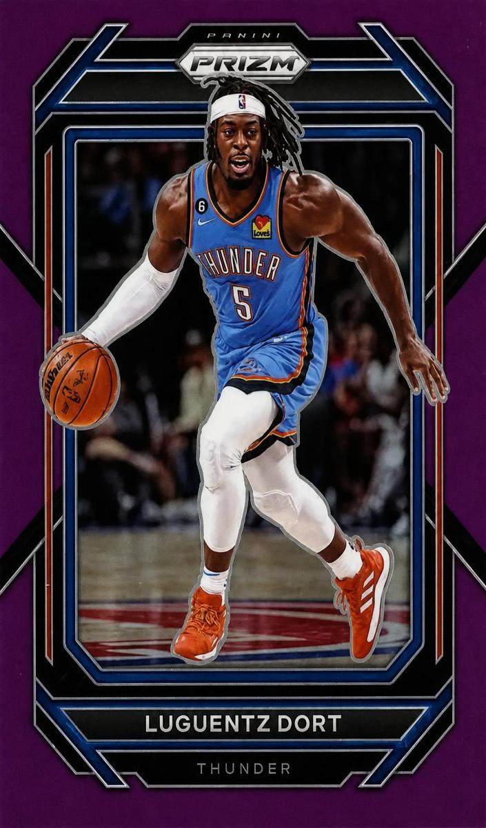 2022 Panini Prizm Basketball Purple Luguentz Dort #55