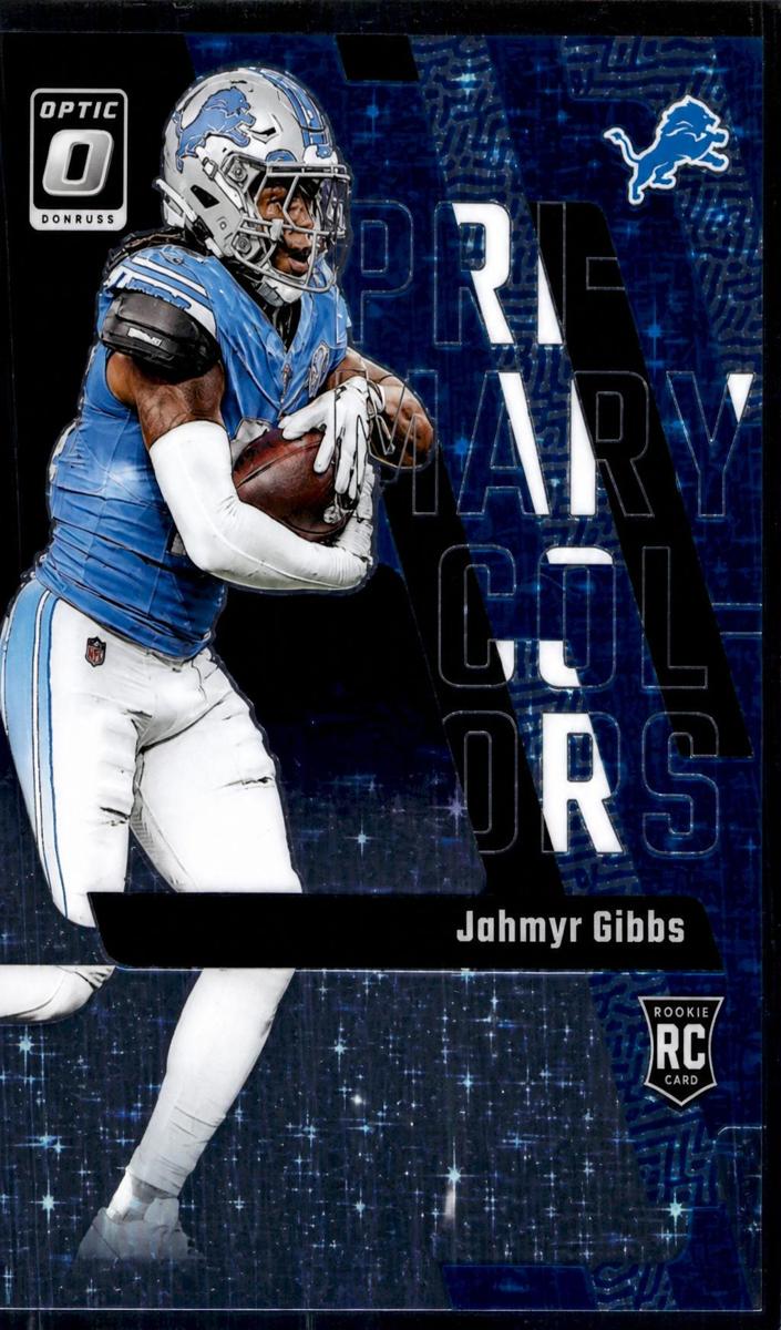 2023 Donruss Optic Football Purple Stars Jahmyr Gibbs #9