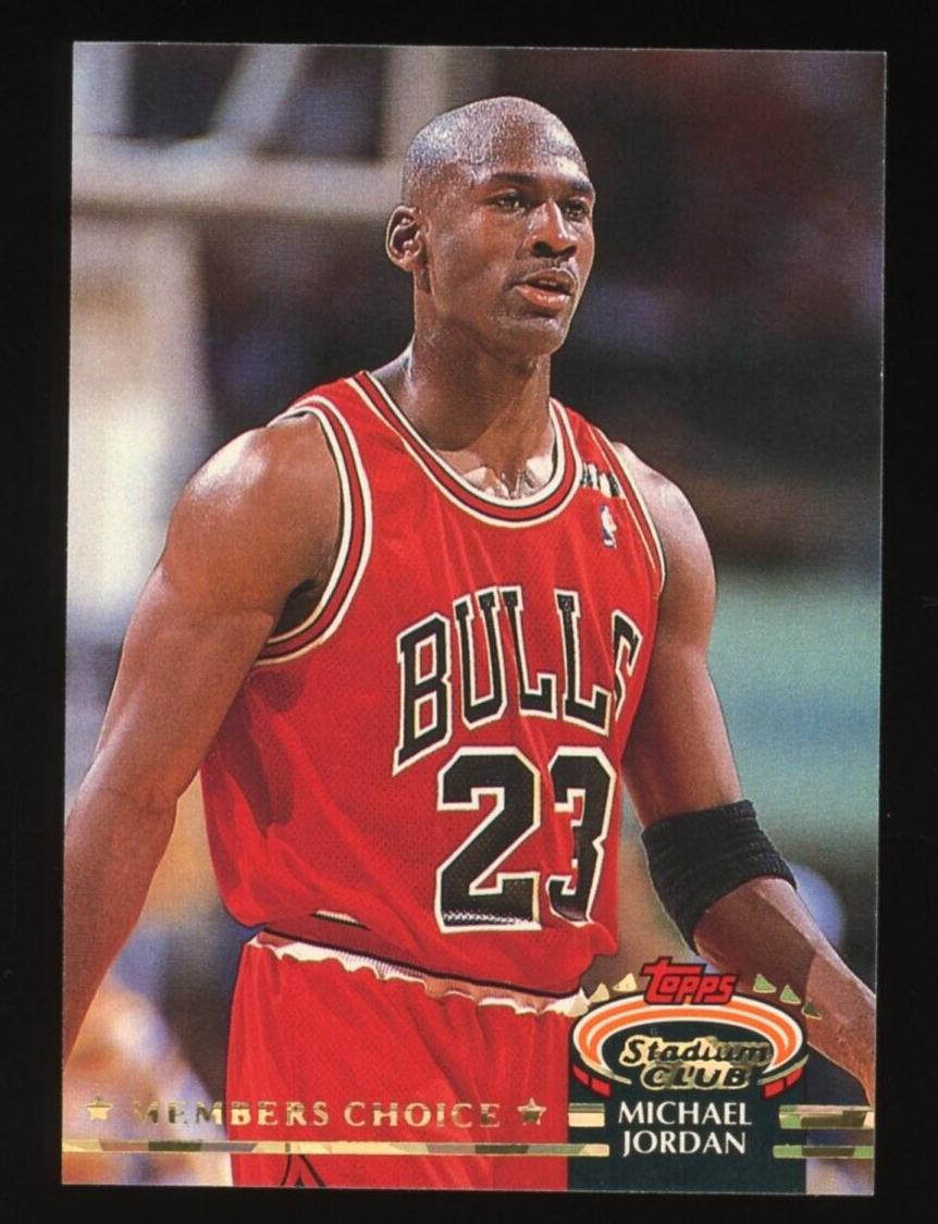 1993 Topps Stadium Club Basketball Members Choice Michael Jordan #210 PSA 8
