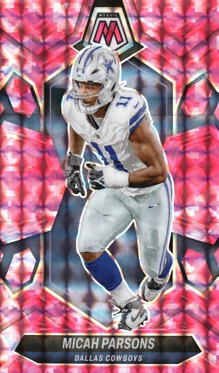 2024 Panini Mosaic Football Camo Pink Micah Parsons #62