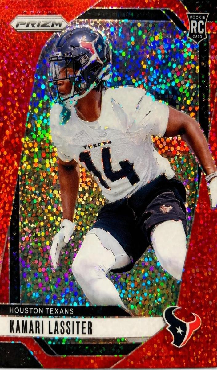 2024 Panini Prizm Football Red Sparkle Kamari Lassiter #360